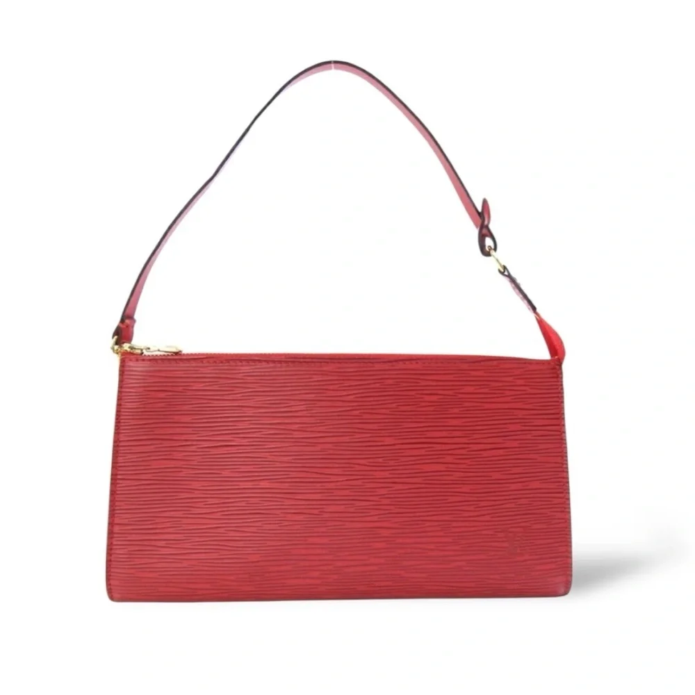Louis Vuitton Epi  RED leather Pochette